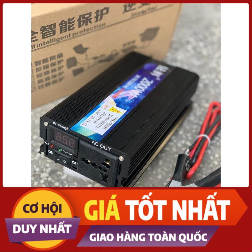 Bộ kích điện 12v lên 220v công suất 2000w