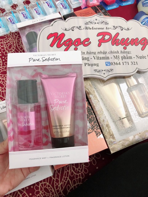 🇺🇸Auth-100% XỊT THƠM BODY + DƯỠNG THỂ VICTORIA SECRET  MUA TRỰC TIẾP TẠI MỸ ĐI AIR 🇺🇲