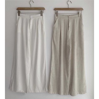Quần culottes đũi xước