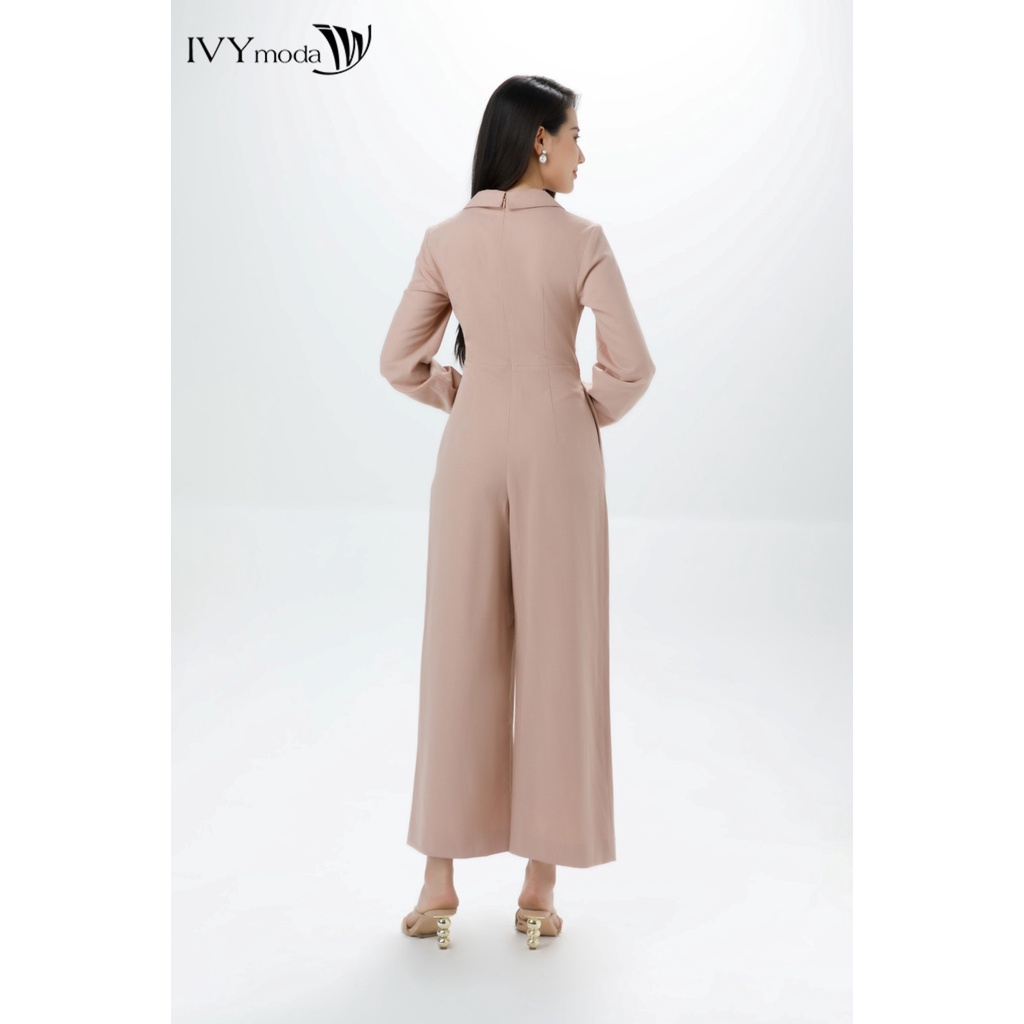 [NHẬP WABRTL5 GIẢM 10% TỐI ĐA 50K ĐH 250K ]Jumpsuit dáng vest nữ IVY moda MS 18M7135