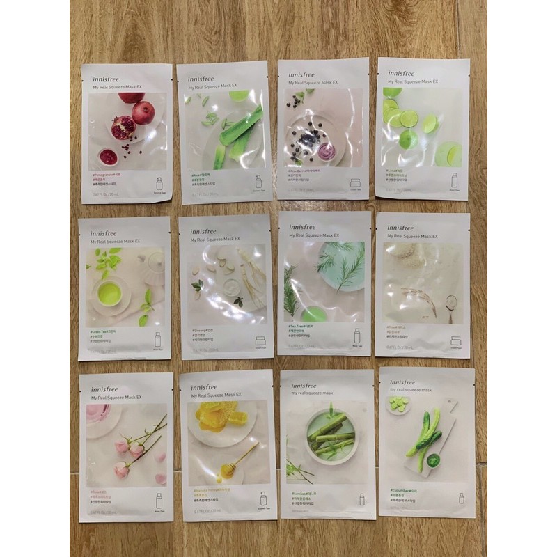 10 Mặt Nạ Giấy INNISFREE Hàn Quốc Chính Hãng