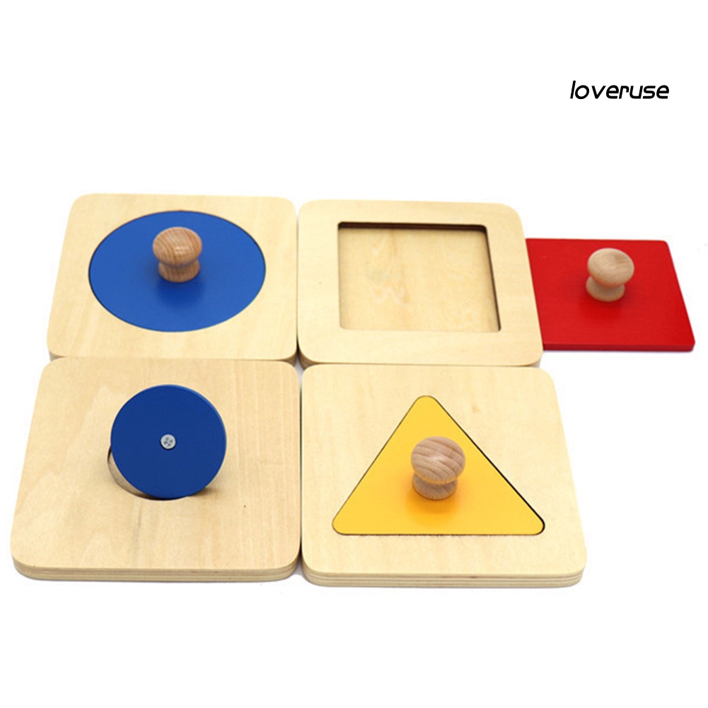 Bộ Đồ Chơi Lắp Ráp Hình Học Bằng Gỗ Cho Bé