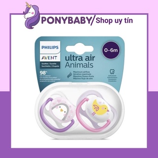 Ti giả Avent ultra air, ty ngậm chống vẩu Philips avent