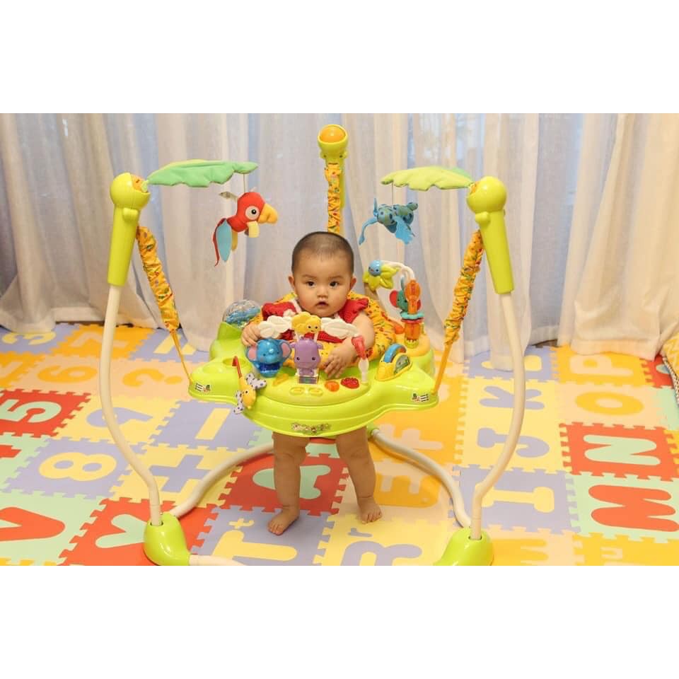 Ghế nhún nhảy tập đứng jumperoo có đèn nhạc và thanh đồ chơi trẻ em Konig Kids KK63569