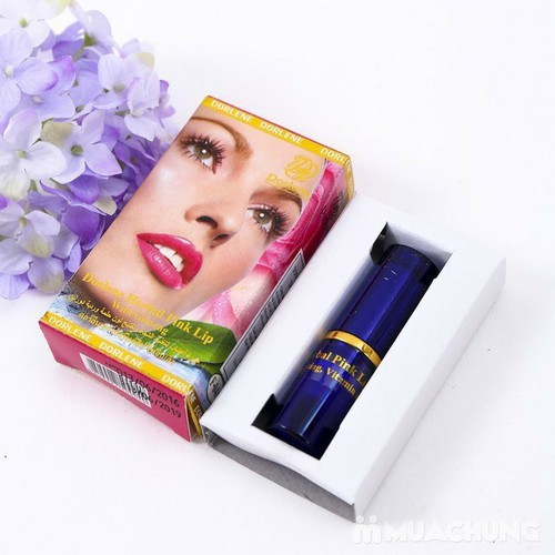 [GIẢM THÂM MÔI] Combo Son sâm DORLENE HERBAL PINK LIP Thái Lan + Son gió dưỡng môi JACKELIN Thái Lan MÀU XANH