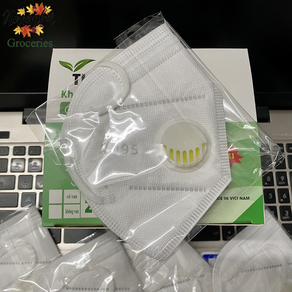 Hộp 20 Cái Khẩu Trang Y Tế 5 Lớp Cao Cấp TH AITECH PRO MASK N95+ - Hàng Việt Nam Chất Lượng Cao – November Groceries