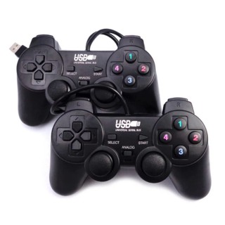 Bộ 2 tay cầm chơi game đôi cho PC/Laptop cổng USB China (Đen)