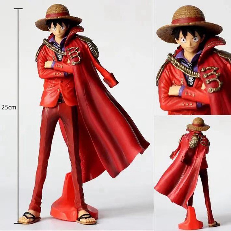 25Cm One Piece Action Figure Luffy Figure el Decoration Anime Peripheral Scene 20Th Anniversary Commemorative Edition