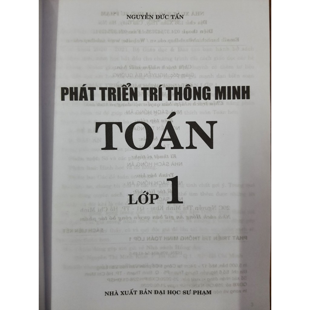 Sách - Phát triển trí thông minh Toán lớp 1