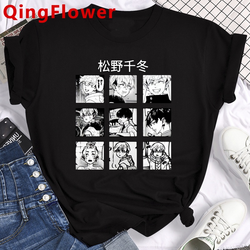 Áo Thun Tay Ngắn In Hình Anime Nhật Bản Tokyo Revengers Phong Cách Harajuku Thời Trang Mùa Hè 90s Dành Cho Nam