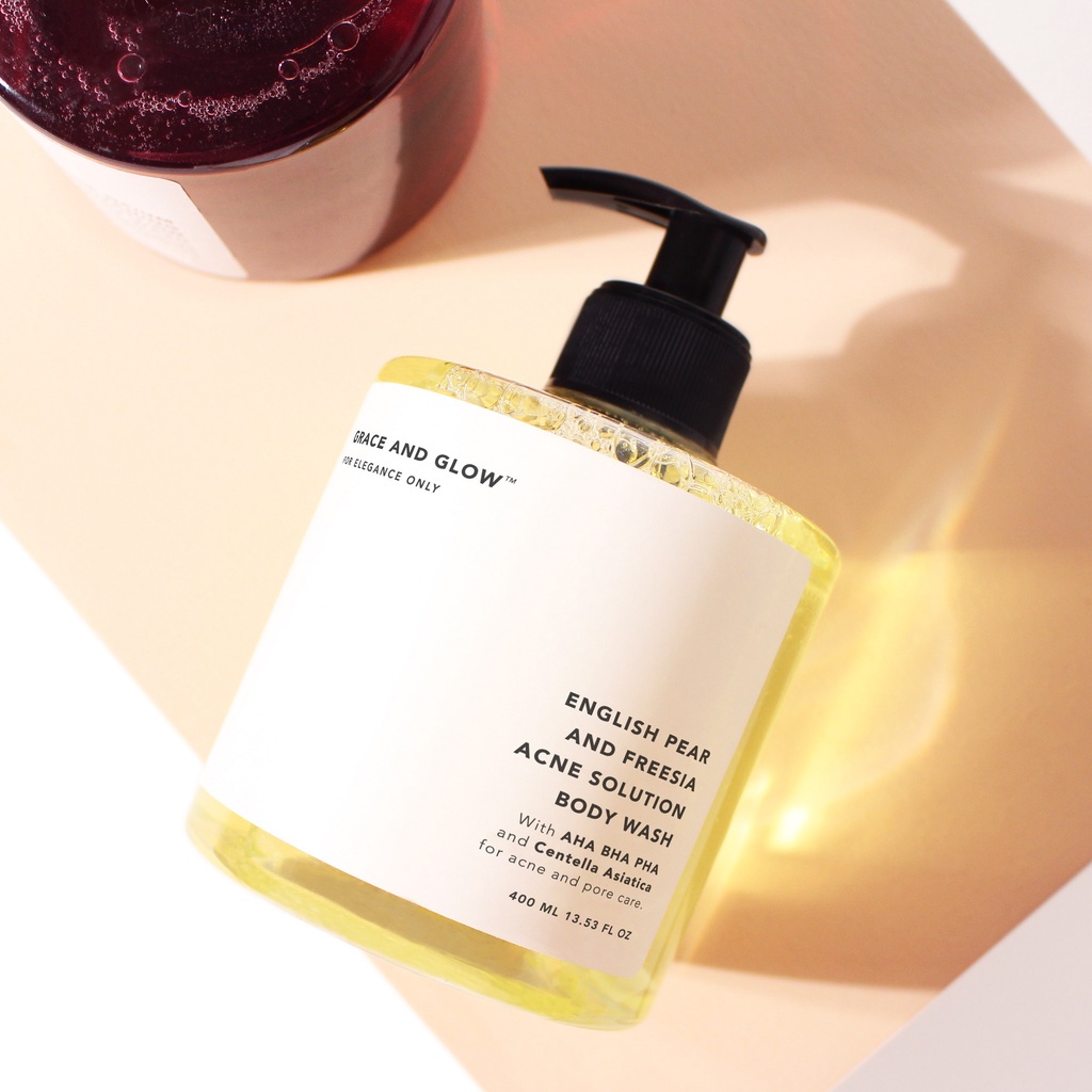 Sữa Tắm Giảm & Ngừa Mụn Grace & Glow English Pear and Freesia Anti Acne Solution