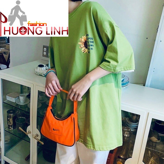 Áo thun unisex form rộng tay lỡ cánh đồng hoa hướng dương - Thời Trang Phương Ling