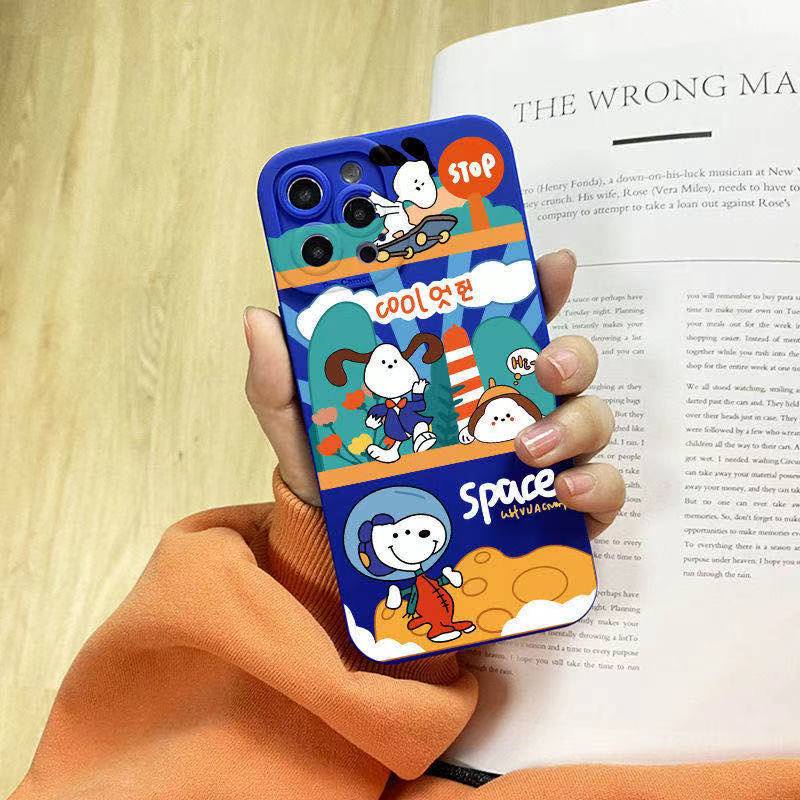 Ốp Lưng In Hình Snoopy Dễ Thương Cho iphone X iphone 13 pro Màu Sắc
