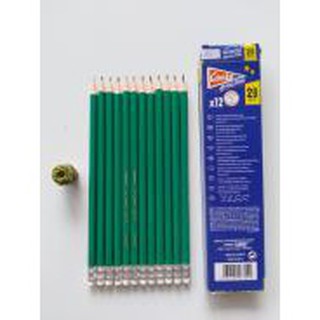 12 Cây Bút Chì Gỗ Conté Evolution 2B Có Tẩy