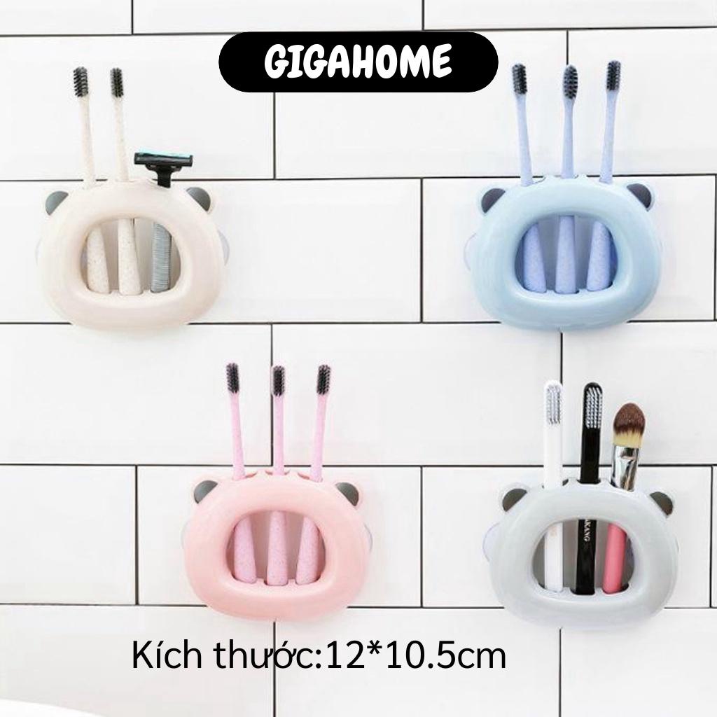 Giá Đỡ Bàn Chải GIGAHOME Treo Bàn Chải, Dao Cạo, Đồ Dùng Nhà Tắm Hình Gấu Đáng Yêu 5121