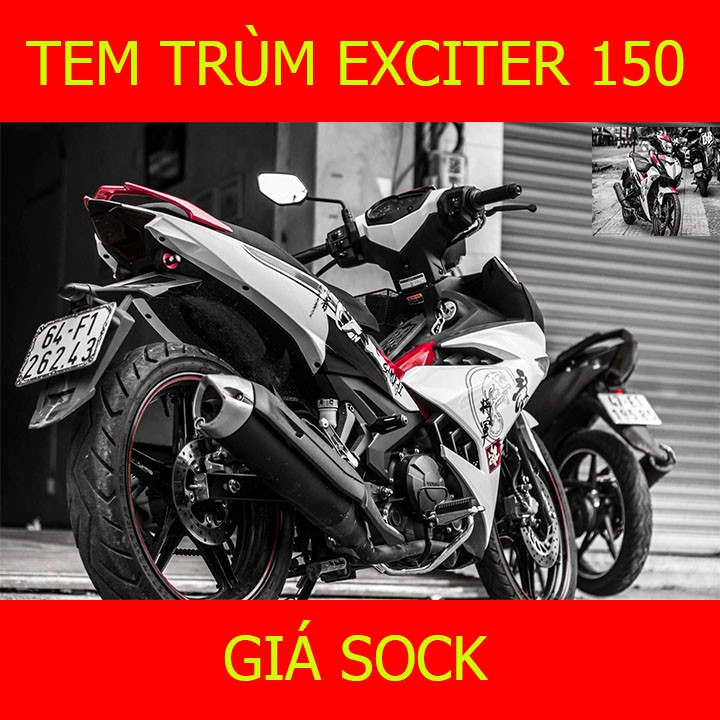 Tem Trùm Xe Exciter 150 Ex ( mẫu mới hot nhất)