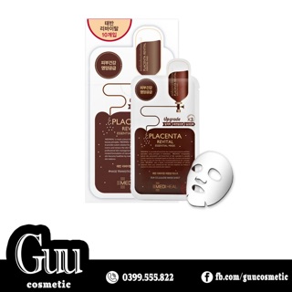Hộp 10 miếng mặt nạ Mediheal Placenta Revital Essential Mask Ex.
