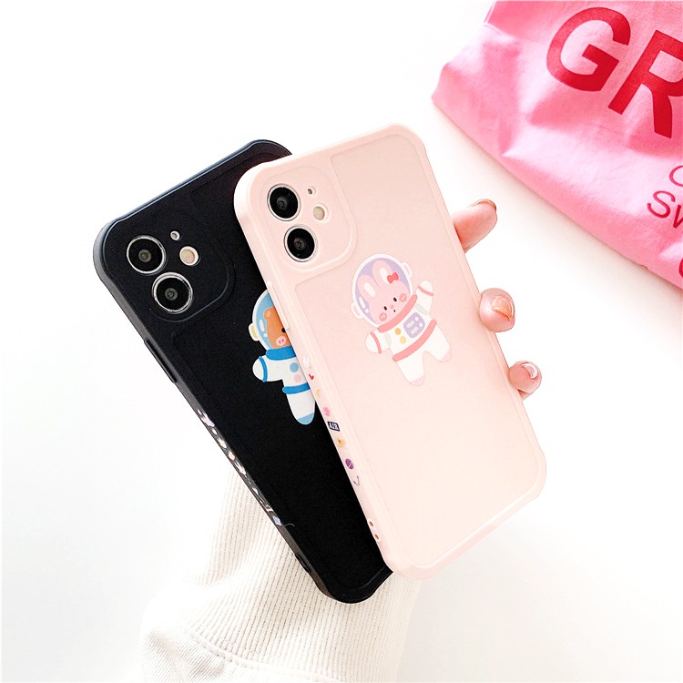 Ốp lưng iphone Flying Rabit cạnh vuông in hình viền 6/6plus/6s/6splus/7/7plus/8/8plus/x/xs/11/12/pro/max/plus/promax | BigBuy360 - bigbuy360.vn