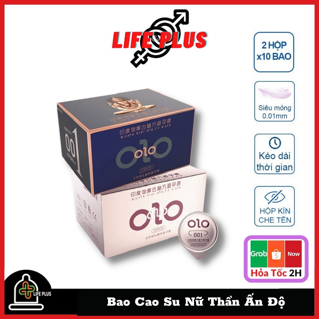 Bao Cao Su Siêu Mỏng Combo 2 Hộp Nữ Thần Ấn Độ  Kéo Dài Thời Gian Quan Hệ, Tăng Khoái Cảm. Life Plus Store