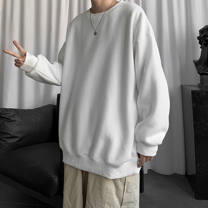 áo thun thể thao phong cách Hàn Quốc áo sweater nỉ áo dài tay thời trang áo nỉ sweater nữ bông áo nỉ sweater nam