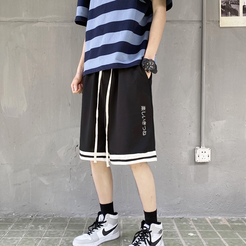 Quần Nam Ngắn Bigsize Thể Thao In Chữ Thời Trang Hàn Quốc Fashion Quần Jogger Nam Ngắn Rộng Thùng Thình Unisex