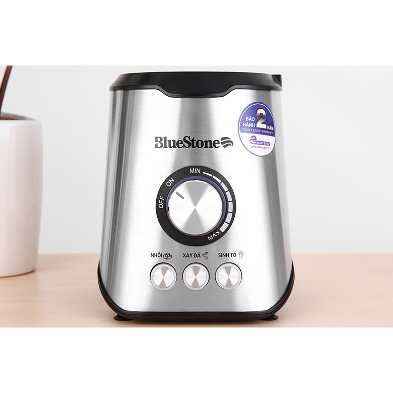 Máy xay sinh tố BlueStone BLB-5339, Công suất 800W, Dung tích 1.5 lít, Lưỡi dao bằng thép không gỉ, Bảo hành 2 năm