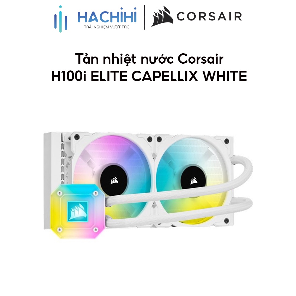 Tản nhiệt nước Corsair H100i ELITE CAPELLIX WHITE CW-9060050-WW