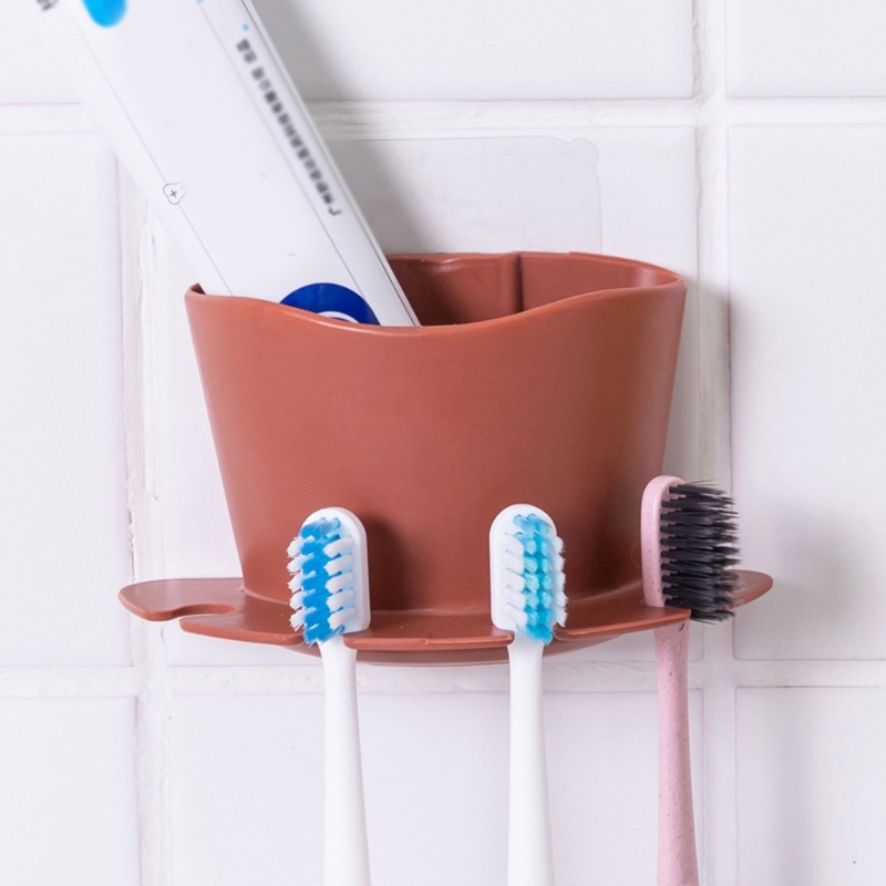 Giá Đỡ Bàn Chải Đánh Răng / Dao Cạo Râu Đa Năng Gắn Tường Tiện Lợi