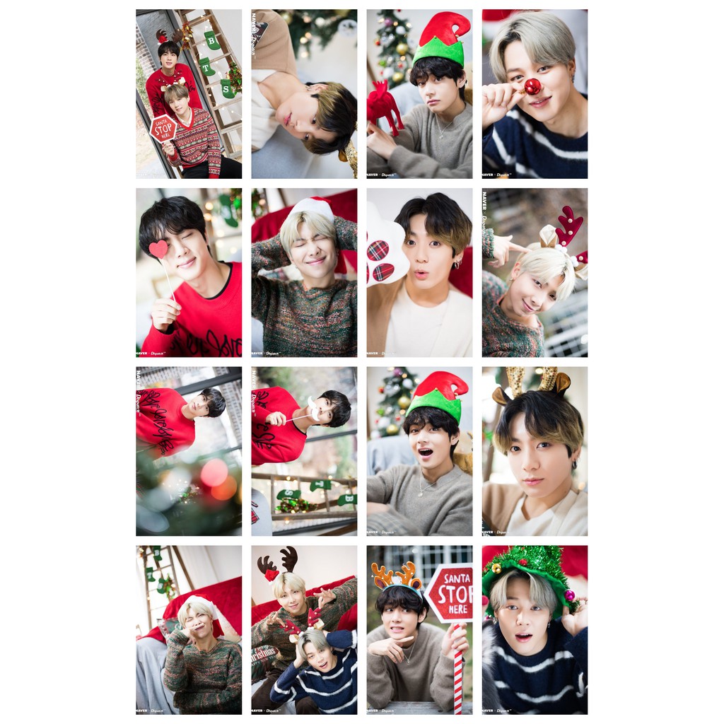 Lomo card 27 ảnh BTS - XMAS 2019 Naver x Dispatch