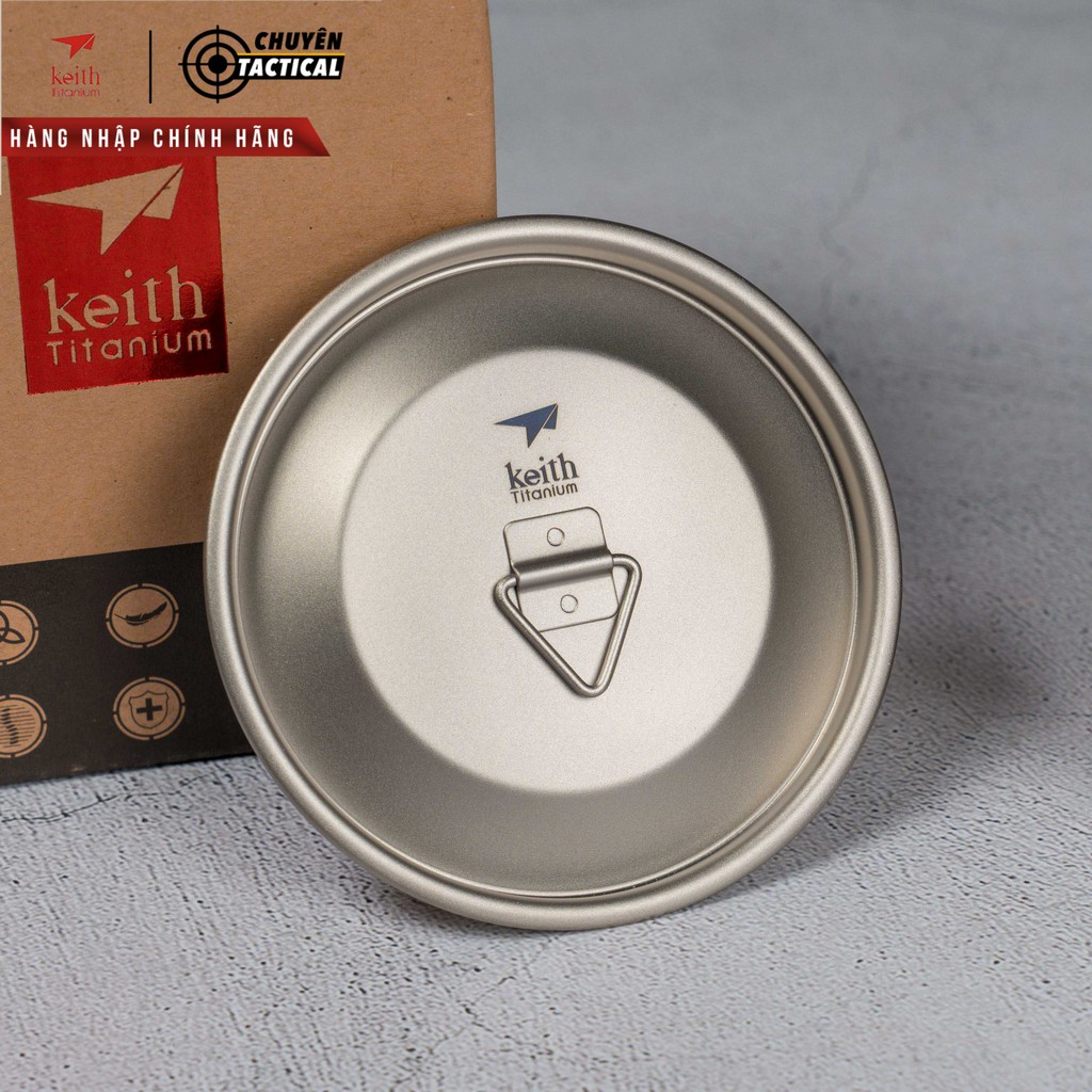 Ca titanium 1 lớp có quai cầm gấp gọn 450ml Keith Ti3204