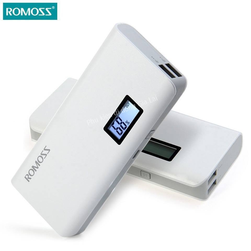 Pin Dự Phòng Romoss Plus 10400mAh LCD