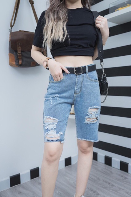 ��Jeans Ngố Nữ Rách Nhiều 3