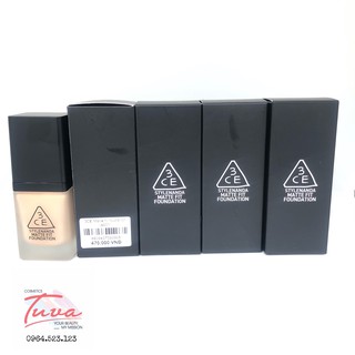 Kem Nền 3CE MATTE FIT FOUNDATION (CÓ VIDEO CHECK HIDDEN TAG)