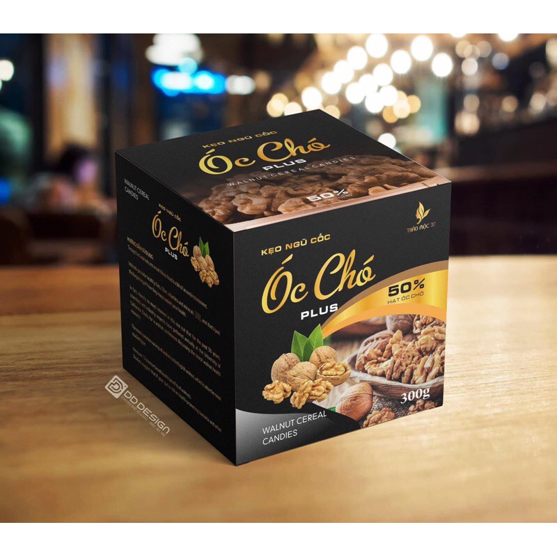 Kẹo Ngũ cốc óc chó của thảo Mộc 37 Tặng kèm hộp kẹo mầm lúa mạch gold 180k