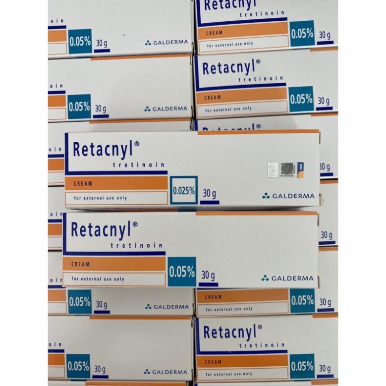 Tretinoin Retacnyl Cream 0,025%, 0.05% - Kem hỗ trợ giảm mụn trẻ hóa da