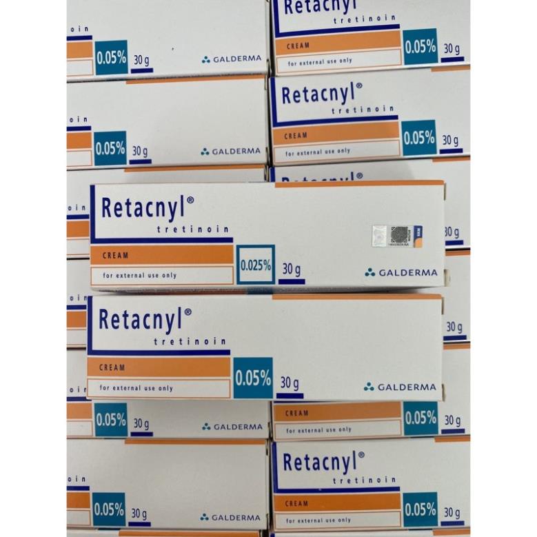 Tretinoin Retacnyl Cream 0,025%, 0.05% [Date mới]- Kem hỗ trợ giảm mụn trẻ hóa da