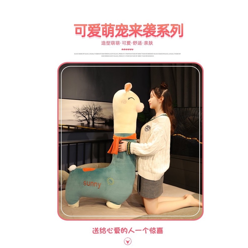 Gối Ôm Dài Nhồi Bông Hình Lạc Đà Dễ Thương