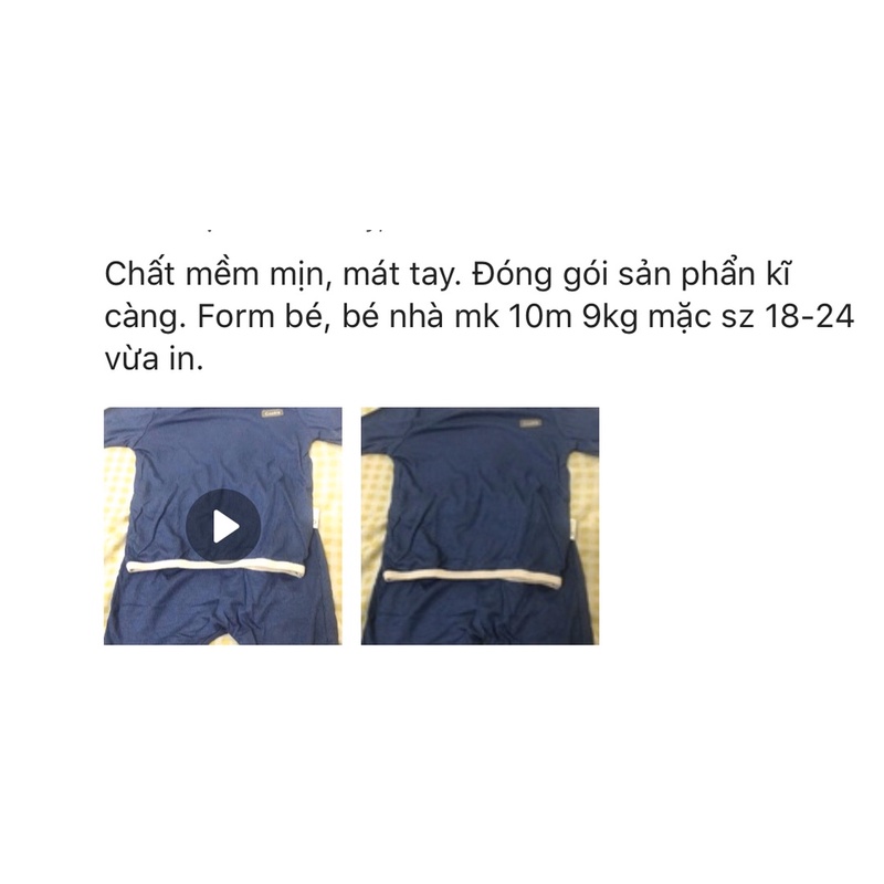 Bộ Cộc Tay Cookie Cotton Tăm Mềm,Mát Cho Bé