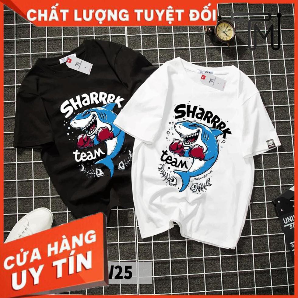 [FREESHIP-KEM ẢNH THẬT] ÁO PHÔNG IN HÌNH CÁ MẬP  SHARK chất _ mã 25