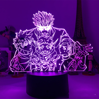 Đèn Led Để Bàn Hình Anime 3d Chất Liệu Bảng Nhựa Acrylic Sạc Cổng Usb Tiện Dụng