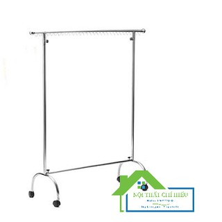 Xào phơi đồ inox đơn có móc khoen