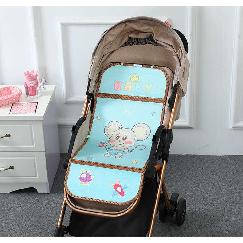 Đệm Lót Xe Đẩy Em Bé Hai Mặt Thoáng Khí Thoải Mái
