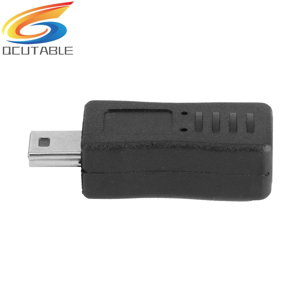 Đầu Chuyển Đổi Mini USB 5Pin Đực Sang Micro USB Cái Hình Chữ T V3 Sang V8