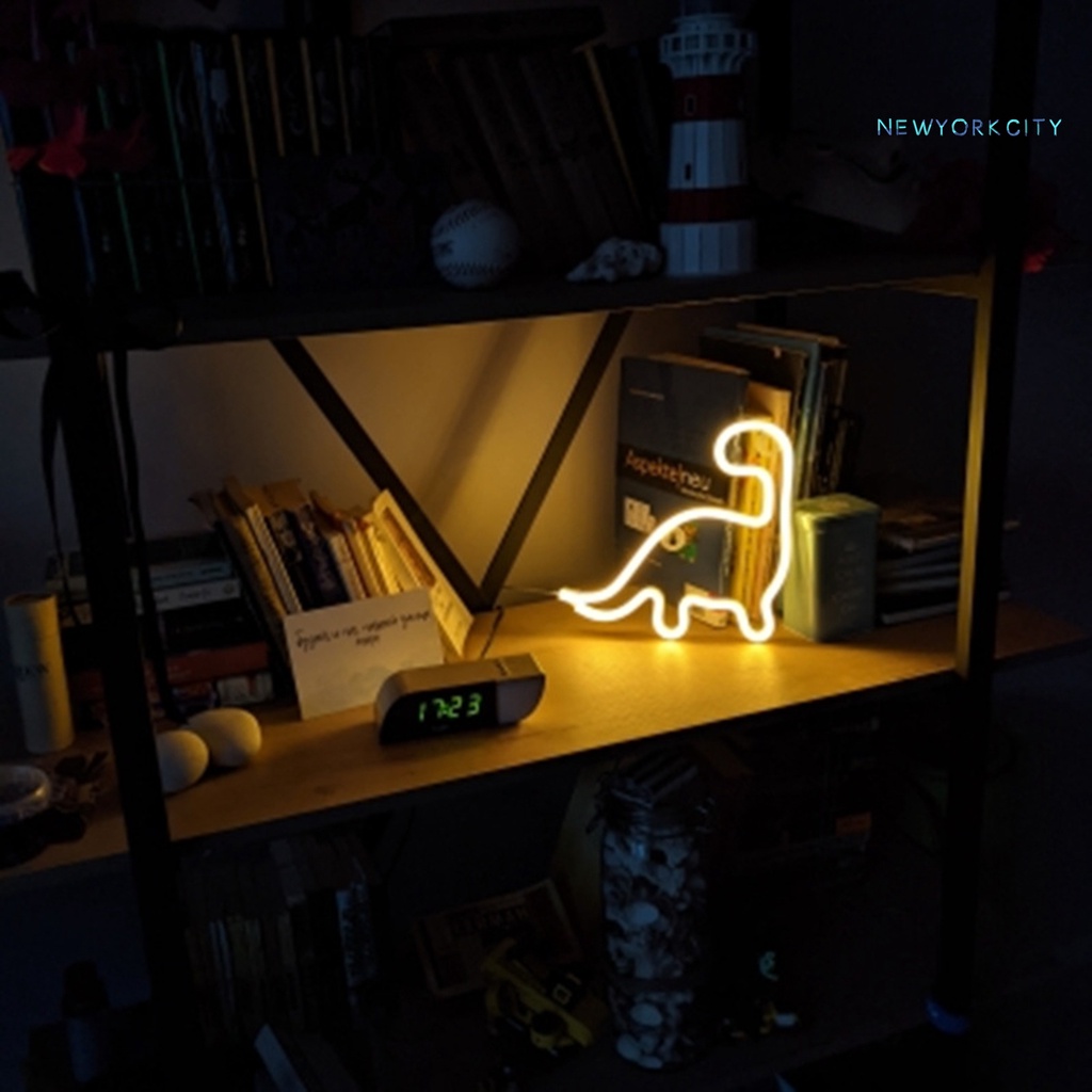 Ny-đèn LED Neon Hình Khủng Long Bắt Mắt Trang Trí Phòng Ngủ / Tiệc Cưới