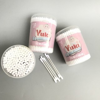 Tăm bông sơ sinh, TĂM BÔNG NGOÁY TAI YUKI CHO BÉ ( HỘP 180 )