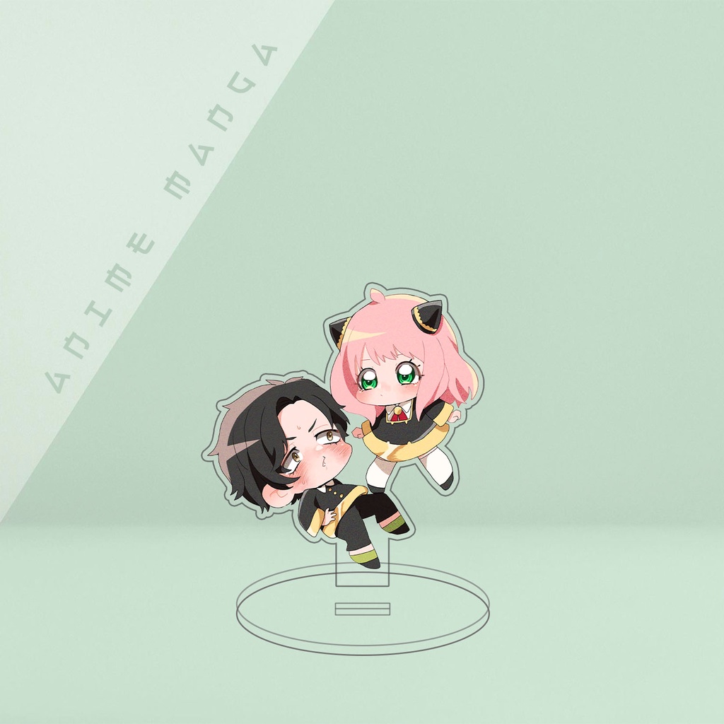 Mô hình standeestandee nhân vật anime spy x family chất liệu acrylic trang trí góc học tập bàn làm việc