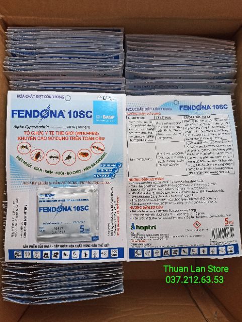 FENDONA 10SC - Thuốc Trị Kiến, Gián, Muỗi... gói 5ml