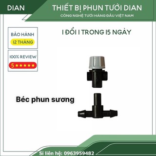 Béc phun sương tưới cây kèm chân tê ống 6mm
