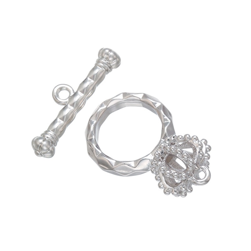 [K17T] Phụ kiện trang sức (DIY) - Chốt khóa Móc chéo kiểu OT vương miện làm vòng cổ vòng tay