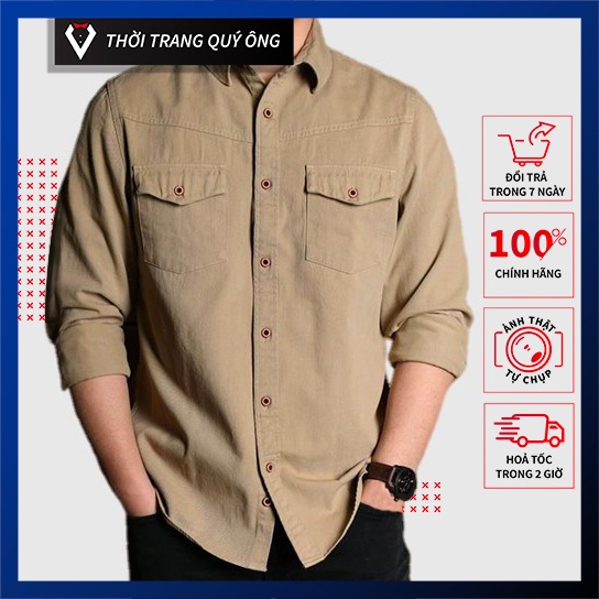 ♟Áo sơ mi nam KAKI JEEP tay dài cực ngầu chất vải xịn chuẩn đẹp giá tốt [Ảnh Thật]